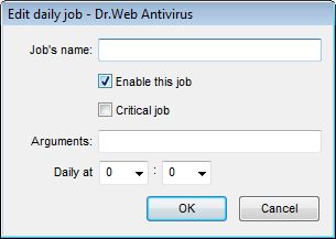 Edit Daily Job Window