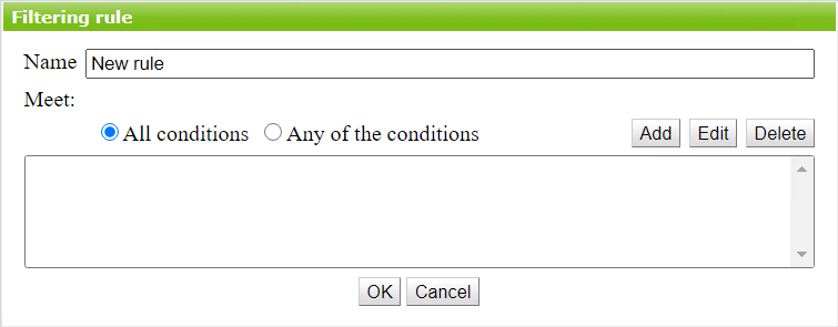Figure 10. Configure filtering rule Figure 10. Configure filtering rule