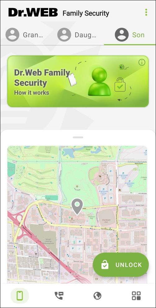 Figure 13: Unlock button