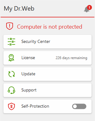 Figure 11. Program menu
